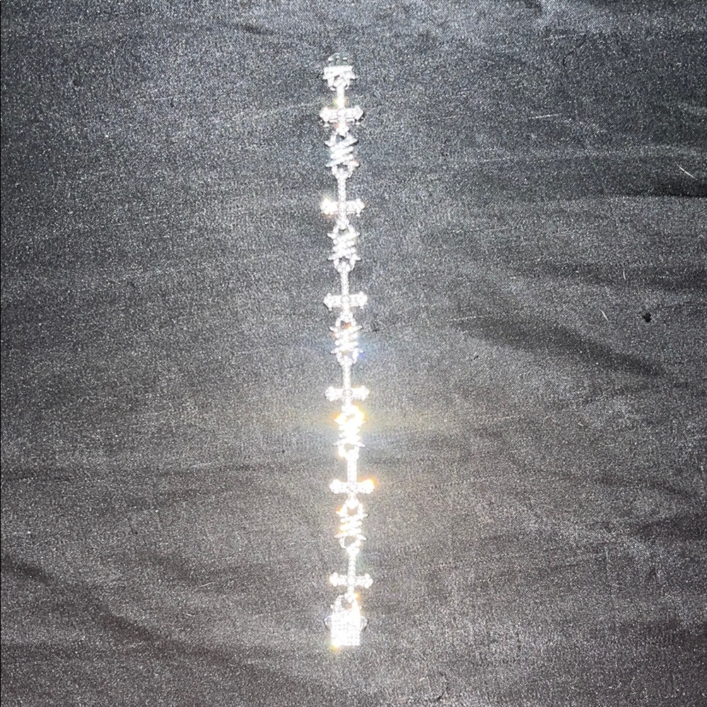 Iced out cross Men's Bracelet